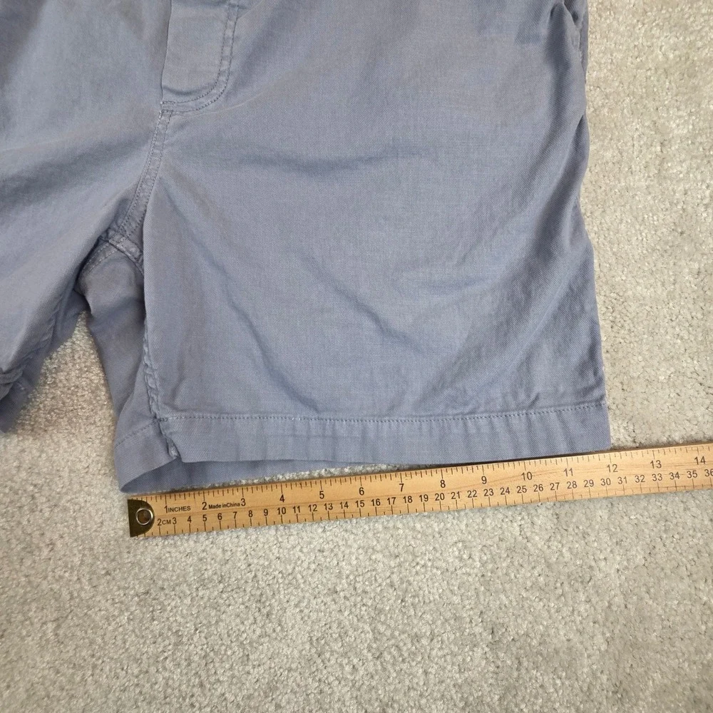 Faherty Brand Mens Essential Drawstring‎ Shorts Blue Gray Organic Cotton XXL